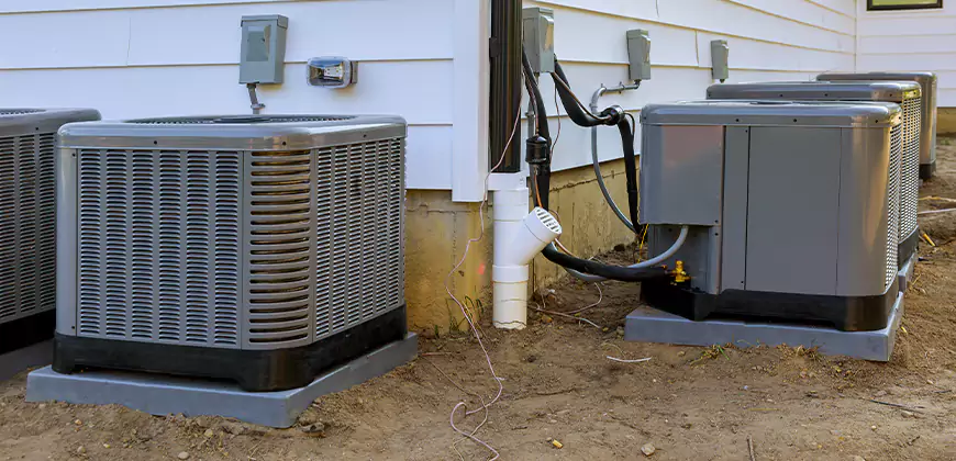 Central Air Condenser Setup in Encinitas